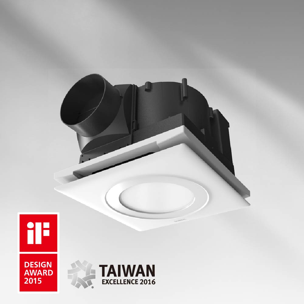 exhaust fan airbright 21居家換氣_產品圖_獎項_靜亮風